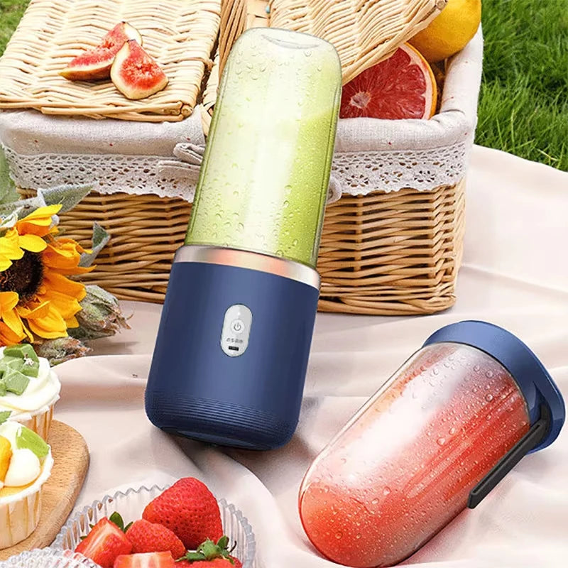Double Cup Multifunction Portable Electric Fruit Juicer