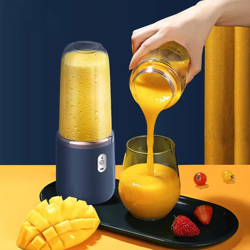 Double Cup Multifunction Portable Electric Fruit Juicer